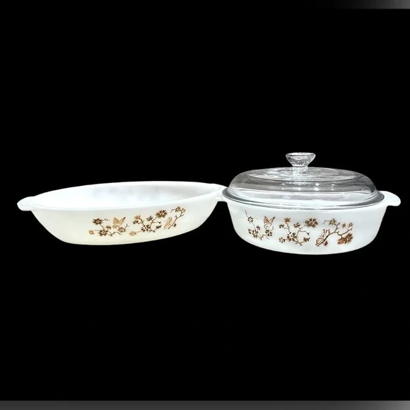 3 PIECE TERMO REY COQUETTE CASSEROLES - Picture 1 of 10